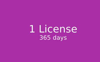 1 License